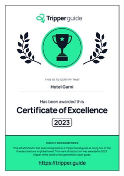 Certifikát hotelu Garni